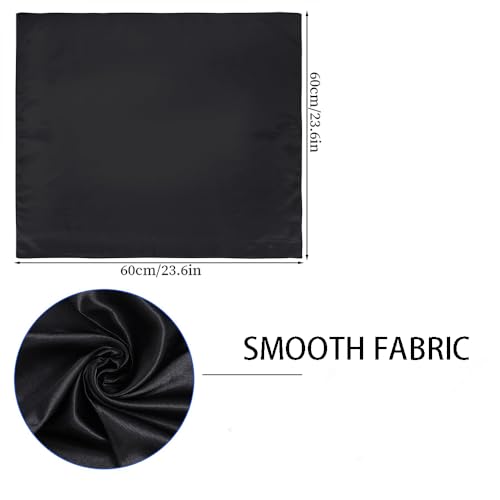 Women's Transparent Square Neck Scarf Fashionable Headband, Silky Feel, Scarf, Handbag Handle, Etc.2