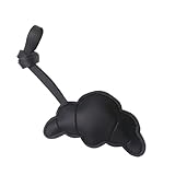 VIVIWI Llavero de piel sintética resistente con dije de cruasanes desmontable para uso diario y accesorios de viaje