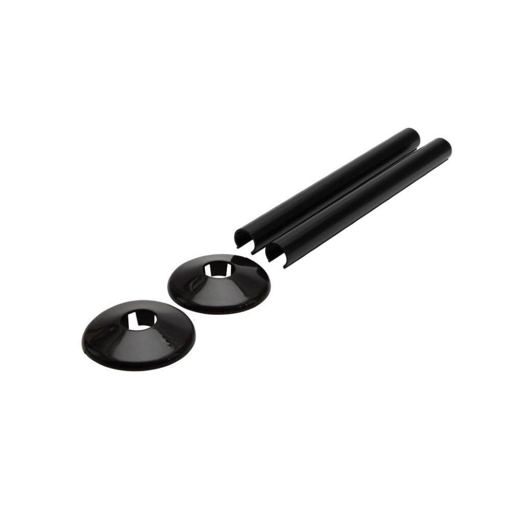 TALONSnappit Radiator Pipe Covers & Collars - BLACK