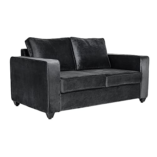 Image of Wakefit Sofa Set | 3 Year Warranty | Sofa 4 Seater, 4 Seater Sofa for Living Room, Wooden Sofa Set, Sofa Set 2+1+1 Seater - Napper(Fabric-Velvet : Space Grey)