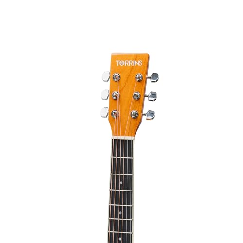 Image of Progressa Series Guitar: 36H Semi Acoustic Guitar - 36 Inches (Beige) | 6-String Natural Finish Wooden Guitar | Right Hand Semi Acoustic Guitar Kit for Beginners, Professional & Adults