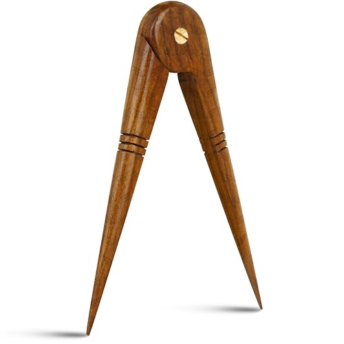 Juego masónico de cuadrante y compás de madera de 6.5 pulgadas miniatura 3