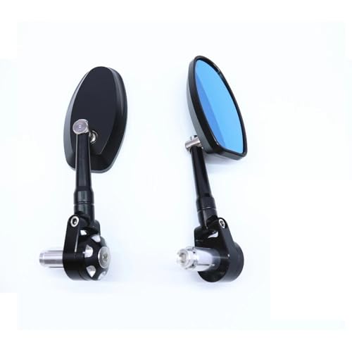 Rétroviseurs moto 22mm pour guidon de 7/8 pouce la paire de miroirs latéraux