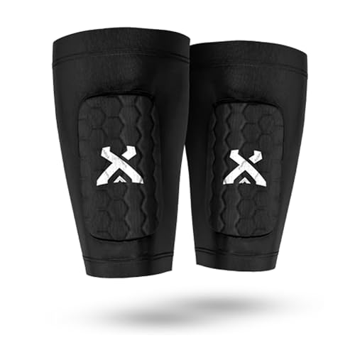 GEARXPro - Shin Pad Sleeve Parastinchi Calcio (Adulto, Taglia Unica)