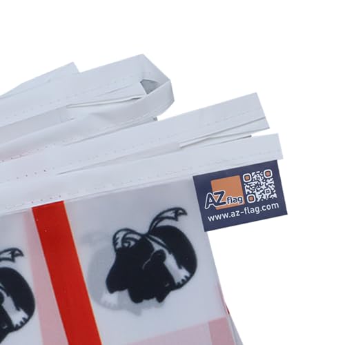 Image of AZ FLAG Sardinia 6 meters BUNTING Flag 20 flags 9'' x 6'' - Italy - Sardinian STRING flags 15 x 21 cm