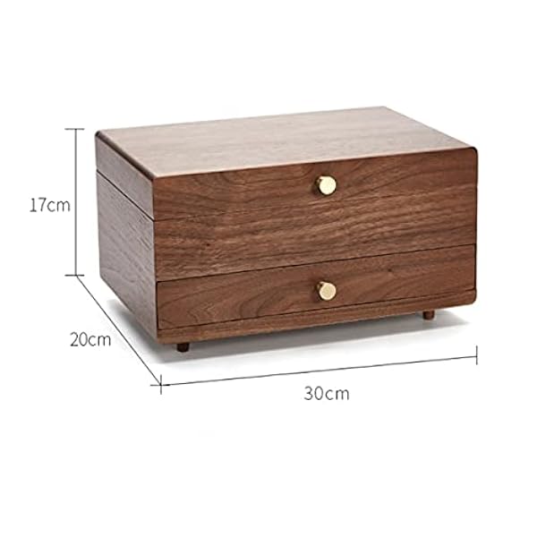 Sieradenkistje, Grote houten juwelendoos houten fluwelen ketting ring oorbel horloge organisator sieraden opbergkoffer