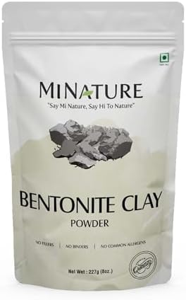 Mi Nature Multani Mitti Clay Powder 227g (8 Oz) | 100% Pure Bentonite Fuller's Earth | Natural Clay for Face Masks, Skin Care and Hair Conditioning