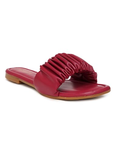 Image of Women's Radiant Flat Sandals Lightweight & Flexible Comfortable Design Anti-Skid Sole Versatile Style For Girls /Ladies