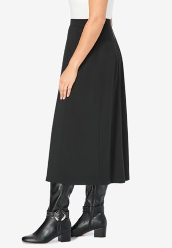 Woman Within Plus Size Ponte Knit A-Line Skirt3