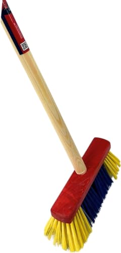 Synx Tools Kinderbesen Gelb/Blau - Gesamtlänge 76cm