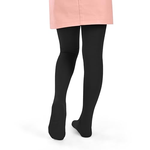 Lista de Medias para Niña para comprar hoy. 47 Medias Camelia - Malla Acrylan Lisa para Niña- Color: Negro- Talla: 4_6