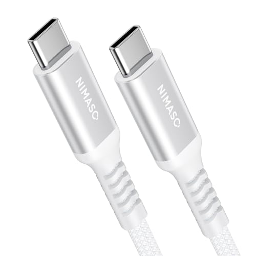 NIMASO USB C&USB C �P�[�u�� 0.3m PD�Ή� 60W�}���[�d iPhone17/17Pro google Galaxy | iPhone17e ��Phone16/15 google pixel 10 iPad mini7/6 MacB