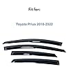 IG Window Visor for Toyota Prius 2016-2022, Rain Guard Tape-On Extra Durable Sun Wind Side Vent Window Deflector Mugen Style, 2016 2017 2018 2019 2020 2021 2022 #1