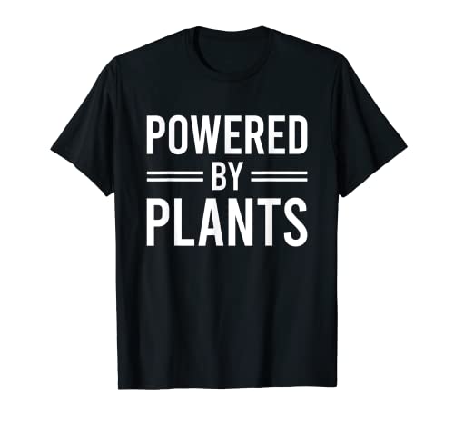 Powered By Plants Vegetarian Vegan Workout Plant Powered Camiseta
