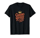 Gimnasio Cardio Queen Design Fun Fitness Art Camiseta