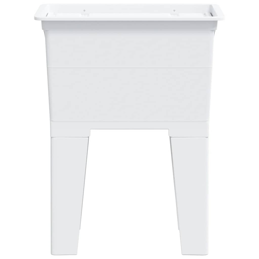 vidaXL Fregadero de lavadero de resina blanco 59x41x75 cm