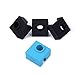 3D Printer Silicone Sock, FYSETC Heater Block Silicone Cover MK7 MK8 MK9 Hotend Heater Protect for Creality CR-10 Mini S4,S5 Anet A8 Ender 3 Tevo Tornado - 3 Pcs, Black