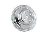 Mr. Gasket 4967 Chrome Water Pump Pulley-Double Groove