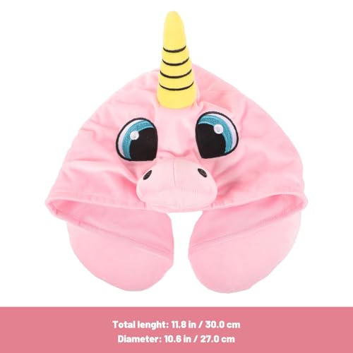 Almohada viaje con capucha 30 cm U en forma miniatura 2