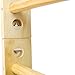 Lunanniu 86.6 Inch Wooden Swedish Ladder Stall Bars with Adjustable Pull-Up Bar Wall Mounted Fitness Equipment for Gymnastics Physical Strength Training and Home Exercise