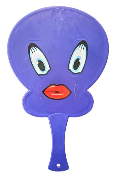 Image of (Set of 3) Cute Chick Bird Design Plastic Hand Fan for Kids, Adults, Multicolor