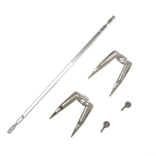 Grill Rotisserie Fork For Air Fryer Electric Oven, Stainless Steel Rotating Fork, Rotisserie Meat Forks, Grill Spit Rod Roast, Kitchen Cooking Accessories(1 set)