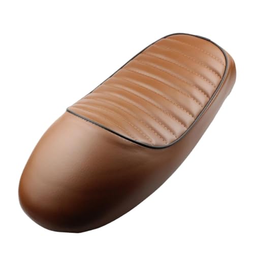 Asiento de motocicleta impermeable de cuero con joroba y cojín mullido para CG125
