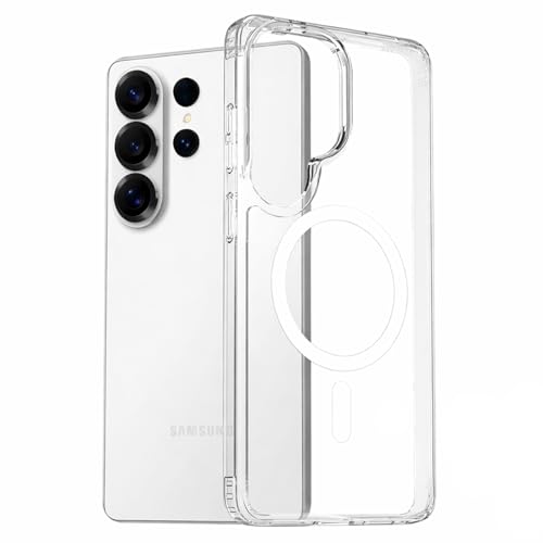 Image of DIZORO Magnetic Compatible with Samsung Galaxy S26 Ultra 5G Case Clear [Compatible with MagSafe][Anti-Yellowing][Military Grade Protection] S26 Ultra Phone Back Cover (Clear)