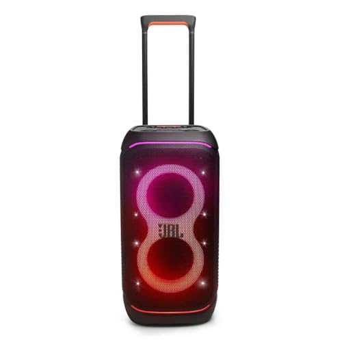 Image of JBL PartyBox Stage 320 Portable Party Speaker Bundle with Wireless Microphone System (Black)
