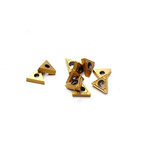 Oscarbide 10 204 Carbide Inserts 10 Pieces,Tcmt Insert Tin Coated Cnc Lathe Carbide Cutters Inserts thumb #4