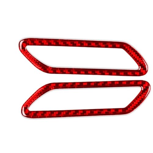 Autocollant cadre de porte Mustang Mach E en vraie fibre de carbone pour un intérieur luxe