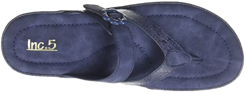 Image of Inc.5 Synthetic Slip On Womens Casual Wear Sandals (FMINC900064002, NAVY, 5)
