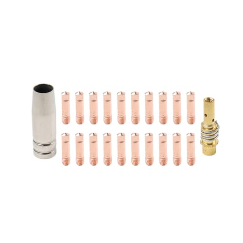 Liru Gas Nozzle Gontact Tips Welding Accessory Kit 20Pcs For MB 15AK Mig Welding 0.035