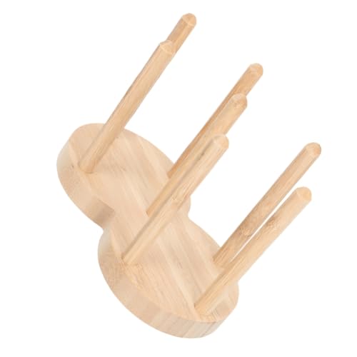 Organisateur en bois pour gobelets et couvercles : distributeur compact pour événement