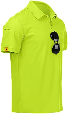 ZITY Mens Polo Shirt Short Sleeve Sports Tactical T-Shirt Athletic Golf Polos Daily Casual Stylish Collared Shirts for Men