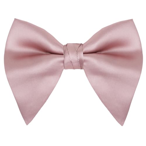 Image of Alizeal Velvet Pre-tied Adjustable Bow Tie for Men Oversize Formal Solid Tuxedo Bowtie