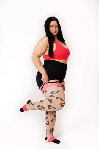 Image of Thunda Thighs Plus Size Thigh High Socks, Over the Knee High Boot Stockings Leg Warmers, Extra Long & Thick Socks