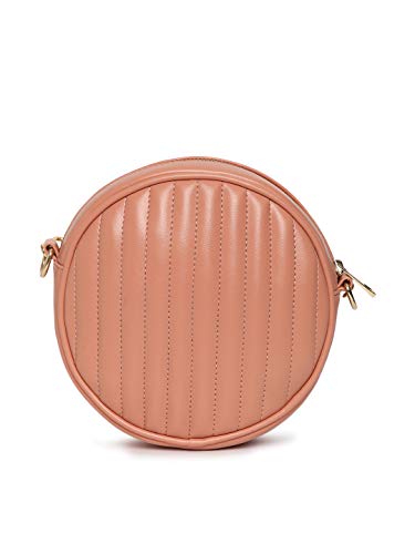 Image of KLEIO Quilted Leather Sling Bag for Girls with Polyester Lining | Spacious Crossbody Sling Bag for Women to Carry Essentials In Travel, Parties & College