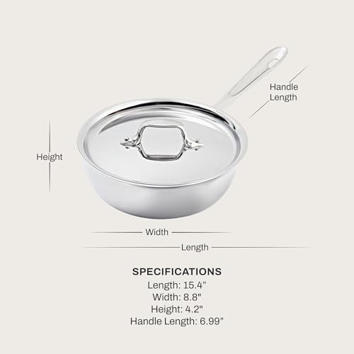 Image of All-Clad Saucier Pan, 2-Quart,4212,White