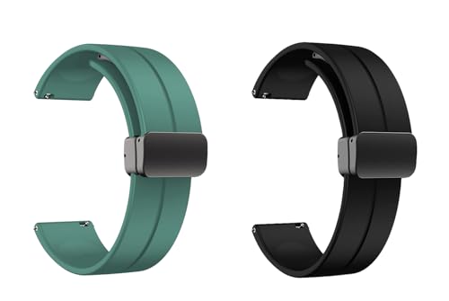 Image of IIK COLLECTION 22mm Silicone Strap for Smart Watches | Combo Pack Compatible With Noise, Fireboltt, Boat Xtend, Pebble, Boat Flash, Noise Color Fit, Ultra Smart Watch & All Watches