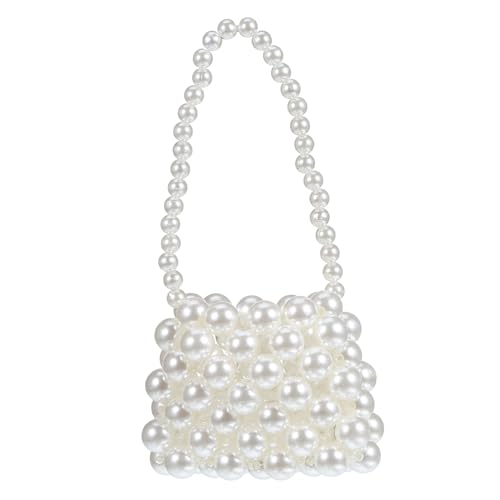 Ipetboom Pearl Handbag for Women Elegant Pearl Purse Lightweight Bag for All Occasions Unique Design Suitable for Travel Shopping and Dates present