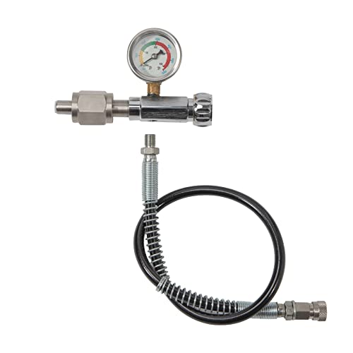 Tbvechi Adaptor 4500Psi Paintball Scba Fill Station Charging Adapter With 60Cm Microbore Hose Diving Cylinder Inflation Valve (Cga320) #TOP4