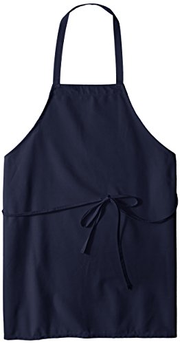 Uncommon Threads Unisex Restaurant Bib Apron, Navy, One Size