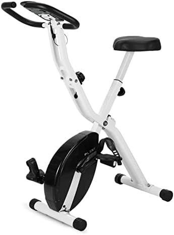 PLENY Basic Folding Exercise Bike, Stationary Bikes for Home, Upright Indoor Cycling Bike, Foldable Stationary Bike Machine with Large Comfortable Seat Cushion and Tablet Holder for Home Gym Workout