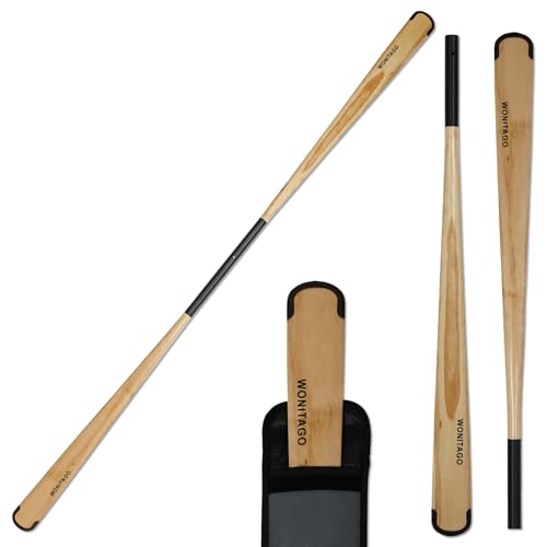 WONITAGO Greenland Wooden Kayak Paddle 2-Piece 215cm