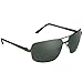 proSPORT Square Aviator Polarized Bifocal Sunglasses Gunmetal Frame Smoke Lens +1.75 for Men. Nearly Invisible Line Readers