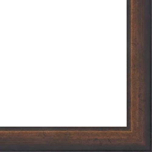 Picture Frame Moulding (Wood) 100ft Bundle - Contemporary Antique Gold Finish - 1.25" Width - 1/2" Rabbet Depth