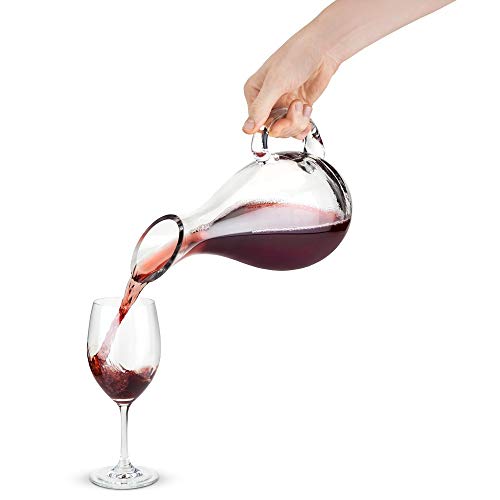 Decanter Vinho Vidro 1,7 Litros com Alça Inclinado