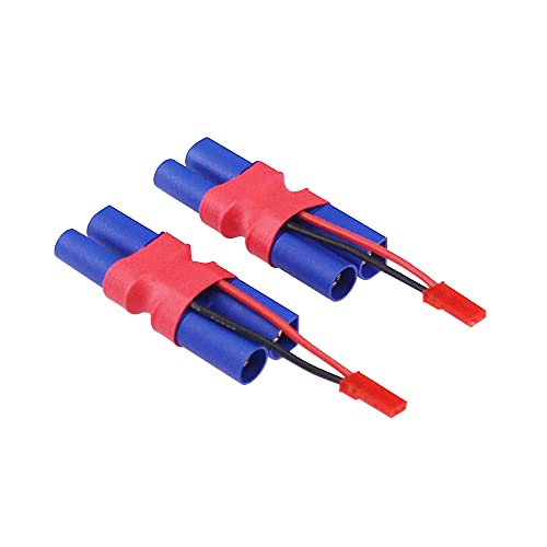 Set 3 conectores EC5 macho a hembra con cable JST 5cm miniatura 4