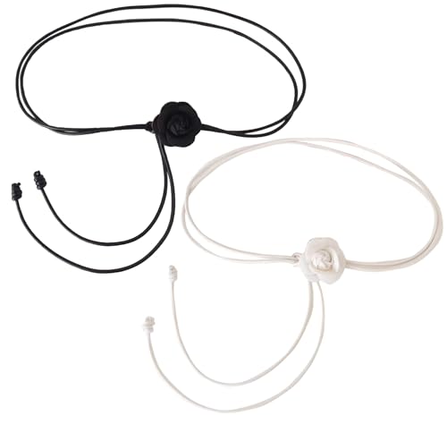 Womens Faux Leather Skinny Belts for Dresses Jeans Pants Thin Dress Waist Belt-2Pcs - Main Image